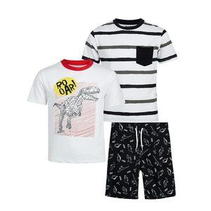 NEW Tony Hawk Boys 7 Dino Roar 3 piece short set
